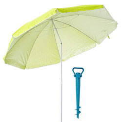 LOLAhome Sombrilla de Playa de Ø 220 cm (con Soporte, Verde) precio