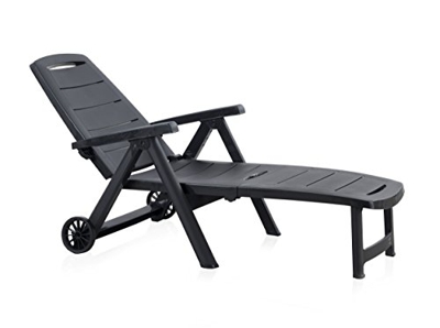 Sp Garden Tumbona Plegable, Gris, 79x188x94 cm, 55369
