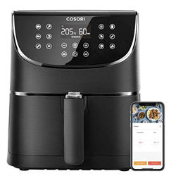 COSORI Freidora sin Aceite Inteligente WiFi 5.5L, Freidora Aire con 11 Programas, Función Mantener Caliente, Pantalla LED Táctil, Temporizador, Sin BP en oferta