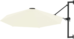 VidaXL Wall Parasol Ø 300 cm Sand precio