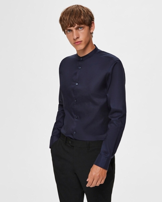 Selected - Camisa De Hombre Slim Lisa Azul