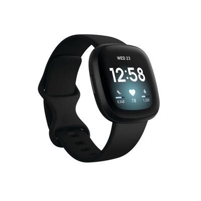 Fitbit - Versa 3 Aluminio Negro/ Negro Pulsera De Actividad