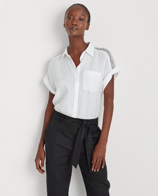 Lauren Ralph Lauren - Blusa De Mujer Fluida Sin Mangas