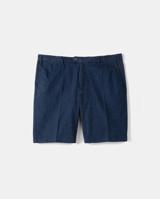 Emidio Tucci - Pantalón Corto Vaquero De Hombre Liso Azul Tallas Grandes