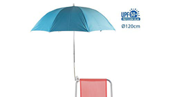 H HANSEL HOME Sombrilla para Silla Playa 120cm Protección UV - Azul precio