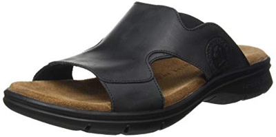 Panama Jack Robin Basics, Sandalias con Punta Abierta para Hombre, Negro (Negro C1), 45 EU