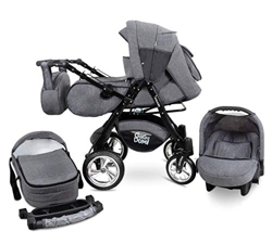Urbano Cochecito de Bebe 3in1 Combi Carrito SILLA de COCHE by GaGaDumi (U5-Denim) características