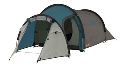 Tienda de campaña Coleman Cortes 2 para 2 Personas, 1 Dormitorio, Senderismo, Absolutamente Impermeable, Ligera, para Acampar con sábana para el Suelo