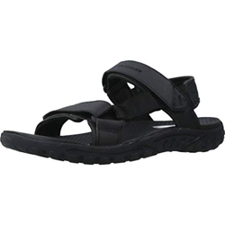 Skechers 204114-BBK, Sandalias al Aire Libre para Hombre, Black, 43 EU en oferta