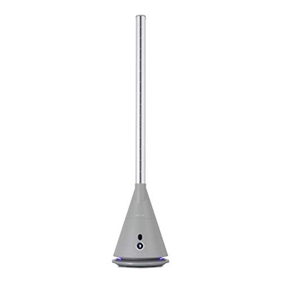 IKOHS Cool Silence DC - Ventilador de Torre, sin Aspas, 9 Velocidades, Oscilación 90°, Programable, Temporizador, con Mando a Distancia, Bajo Consumo,