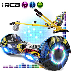 RCB Hoverboard Overboard y Hoverkart Patinete Eléctrico 6.5 Pulgadas Scooter Eléctrico Auto- equilibrado con Bluetooth Self-Balancing Scooter con Luce precio