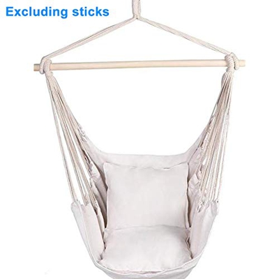 HilMe Hamaca Colgante para el ocio, al aire libre, con un cojín de asiento lo suficientemente grande, hamaca para dormitorio, terraza, debajo del árbo