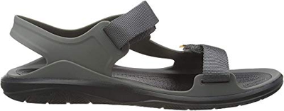 Crocs Swiftwater Molded Expedition Sandal, Sandalias de Punta Descubierta para Hombre, Gris (Slate Grey/Black 0dy), 39/40 EU