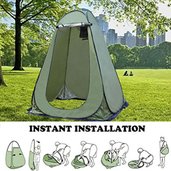 SHOH Tienda De Campaña Instantánea Tipo Carpa Ducha Cambiador WC Impermeable para Camping, Ducha, Playa Y Vestuario Refugio Extra Alto Y Espacioso, Ti características