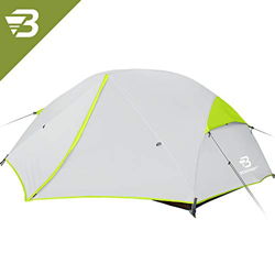 Bessport Tienda de Campaña 2 Personas Ligero con Dos Puertas A Prueba de UV/Viento Fuerte/Lluvia para Trekking, Campamento, Playa, Aventura, etc  (Gre en oferta