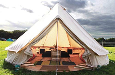 Pirámide Ronda de Bell Tienda de campaña Tela de toldo con cremallera Yurt groundsheet para la familia acampar al aire libre,A