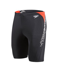 Speedo Boom Splice Bañador, Hombre, Negro (Black/White/Lava Red), 32 características