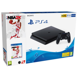 Bundle PS4 New F 500GB + Juego NBA2K21 en oferta