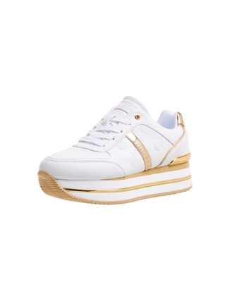 Guess - Zapatillas Deportivas De Mujer De Color Blanco Con Suela XL