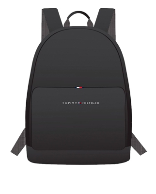 Tommy Hilfiger - Mochila De Hombre En Negro Con Cremallera
