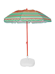 Ezpeleta Sombrilla de Playa|Sombrilla terraza|Parasol Plegable|Protección Solar UPF 50+|Diámetro 155cm|Incluye Funda|Base no incluida|Barra de Colores precio