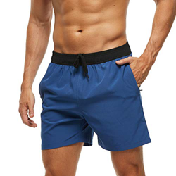 Arcweg Bañadores Hombres Pantalones Cortos Hombres Deportes con Malla Forro Elástico Correas Ajustable Bolsillos con Cremallera Secado Rápido Playa Ve precio