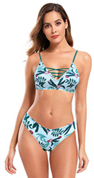 SHEKINI Conjunto De Bikini Dividido Sexy para Mujer Traje de Baño Acolchado con Correa Cruzada Recorte Dos Piezas Traje de Baño Traje de Baño con Esta características