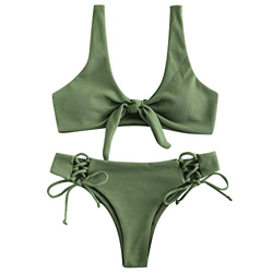 ZAFUL - Bikini brasileño para mujer Verde claro S precio