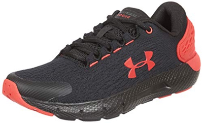 Under Armour UA GS Charged Rogue 2, Zapatillas para Correr, Calzado Deportivo de Calidad Unisex Adulto, Negro (Black/Versa Red/Versa Red), 36 EU