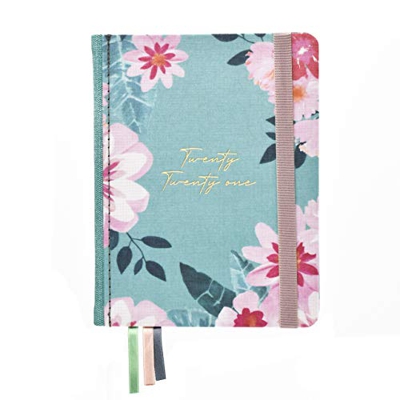 Agenda Académica 2020-2021 Sarah - Semana Vista A6 - Tapa Dura en tela- Encuadernación Suisse - Takenote Agendas- Agenda Bilingüe Español - Inglés (A6