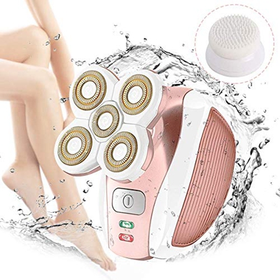 Piernas de mujer Labios faciales Bikini Depiladora Depiladora Recortadora eléctrica Kit de aseo Afeitadora profesional a prueba de agua con afeitadora