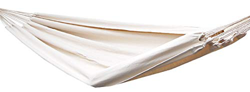 AMANKA Hamaca XXL por 2 Personas 400x160cm | Soporta hasta 150 kg | 100% algodón | Hamacas paracaídas Color Beige en oferta