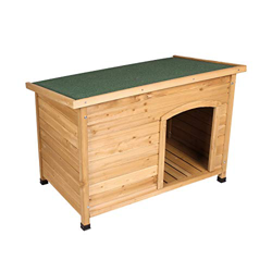 ELIGHTRY Caseta de Perros para Exterior Casa para Perro de Madera Jaula para Perros Gatos Animales pequeños para Jardin Impermeable 103 x 66 x 71cm YD precio