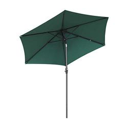 Sekey® sombrilla Parasol para terraza jardín Playa Piscina Patio diámetro 270 cm Protector Solar UV50+ Verde en oferta