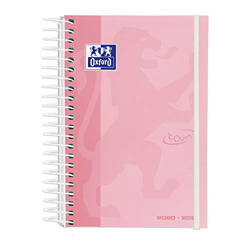 Agenda Escolar 2020/2021 Oxford School Soft Touch. Día página. 12x18 cm. Castellano. Color Rosa. en oferta