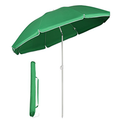 Sekey® Sombrilla Ø 160 cm Parasol para terraza jardín Playa balcón Piscina Patio, Color Verde, Protector Solar UV20+ en oferta