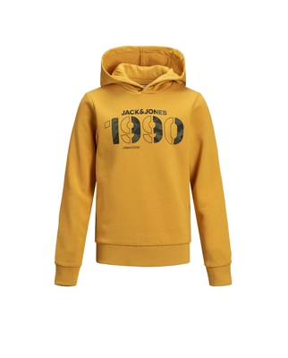 Jack & Jones - Sudadera De Niño En Amarillo Con Capucha