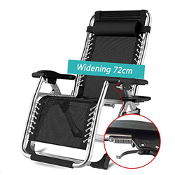 CHAIRQEW Tumbonas de Gravedad Cero Silla Tumbona de Patio Silla Plegable al Aire Libre Sillón reclinable Ajustable Playa Camping Silla portátil for Pe en oferta