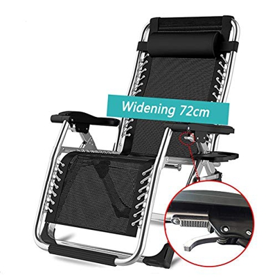 CHAIRQEW Tumbonas de Gravedad Cero Silla Tumbona de Patio Silla Plegable al Aire Libre Sillón reclinable Ajustable Playa Camping Silla portátil for Pe