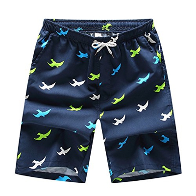 Isuper Bañador,Bañadores de Hombre,Secado Rápido Bañadores,Pantalones Cortos de Natación para Surf Playa Verano Vacaciones Traje de Baño （Gaviota L）