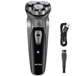 ENCHEN Afeitadora Eléctrica Hombre Impermeable, Maquina de Afeitar Uso en Húmedo y Seco, Afeitadoras Barba Corporal hombres Rotativas Profesional Reca en oferta