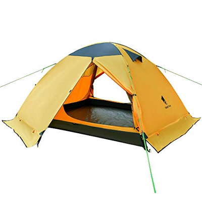 GEERTOP - Tienda de campaña para 3 personas y 4 estaciones, doble capa impermeable para caza, senderismo, escalada, viajes, fácil de instalar