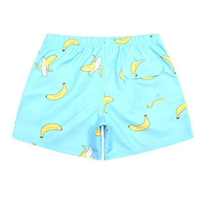 JAS Bañador Hombres Plátano Imprimir Los Troncos de Nadada Fresca Del Verano Rápida Playa Seca Junta Pantalones Cortos (L),L