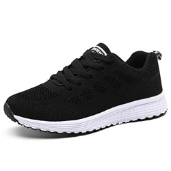 Zapatillas de Deportivos de Running para Mujer Gimnasia Ligero Sneakers Negro Azul Gris Blanco 35-40 Negro 39 características