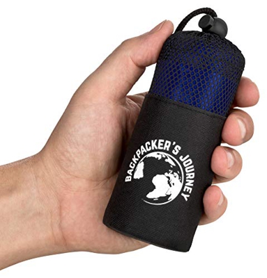 Backpacker's Journey Saco de Viaje Ultra-pequeño y Ultraligero (155g), Saco de Dormir de cabaña Ligero, Fino. Ideal para mochileros, hostales y cabaña