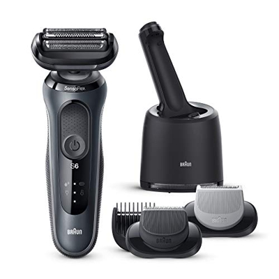 Braun Series 6 60-N7650cc Afeitadora Eléctrica, máquina de afeitar barba hombre de Lámina con Base de Carga, Con Centro De Limpieza SmartCare, 2 Acces