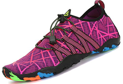 Zapatos de Agua para Buceo Snorkel Surf Piscina Playa Vela Mar Río Aqua Cycling Deportes Acuáticos Calzado de Natación Escarpines para Mujer,Morado 38 precio