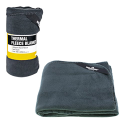 Milestone - Manta de Forro Polar para Camping, Color Antracita en oferta