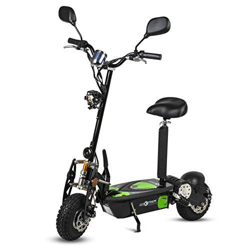 ECOXTREM Patinete, Scooter Tipo Moto Eléctrico Dos Ruedas, Color Negro, Plegable, con suspensión, Motor de 800W, Velocidad hasta 40km/h, Autonomía has precio