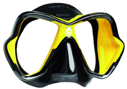 Mares X-Vision LiquidSkin - Máscara de buceo, schwarz/gelb/schwarz en oferta